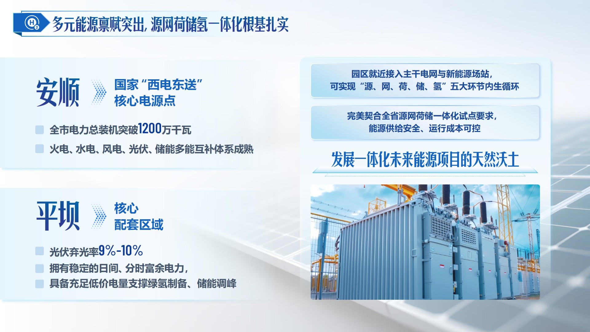 平坝源网荷储氢一体化新能源产业园项目
